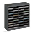 Safco E-Z Stor Literature Organizer, 36 Letter Size Compartments 9221BLR (Black) ES3798