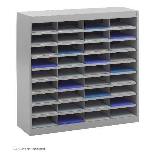 Safco E-Z Stor Literature Organizer, 36 Letter Size Compartments ES3799 9221GRR