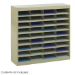 Safco E-Z Stor Literature Organizer, 36 Letter Size Compartments 9221TSR (Tropic Sand) ES3800