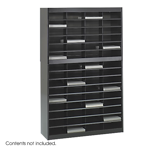 Safco E-Z Stor Literature Organizer, 60 Letter Size Compartments ES3802 9231BLR