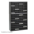 Safco E-Z Stor Literature Organizer, 60 Letter Size Compartments 9231BLR (Black) ES3802