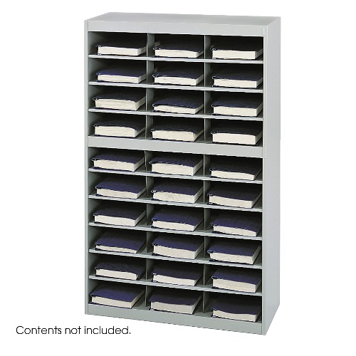 Safco E-Z Stor Steel Project Organizer, 30 Compartments ES3808 9274GR