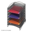 Safco Onyx 6 Compartment Mesh Literature Organizer 9431BL ES3846