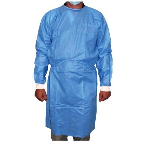 Consumer Choice Disposable Isolation Gown - Level 1 - Non-Woven White Cuffs 1003