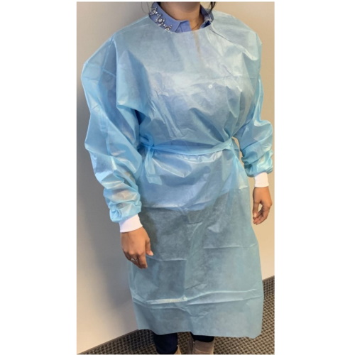 Consumer Choice Disposable Isolation Gown - Level 1 - Non-Woven White Cuffs 1003