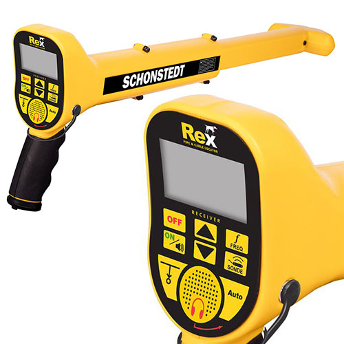 Photograph of Schonstedt MPC-REX - Combination Kit - REX System with GA-92XTd Magnetic Locator and Large Heavy Duty Conductive Clip