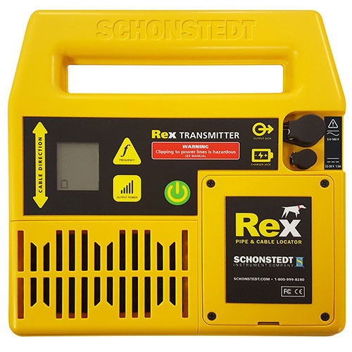 Photograph of Schonstedt MPC-REX - Combination Kit - REX System with GA-92XTd Magnetic Locator and Large Heavy Duty Conductive Clip