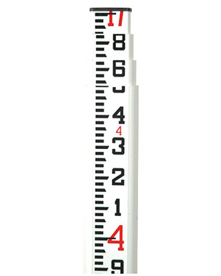 Seco Surveyors SVR Series Rectangular-Oval Fiberglass Leveling Rod - 17 Length (4 Models Available)