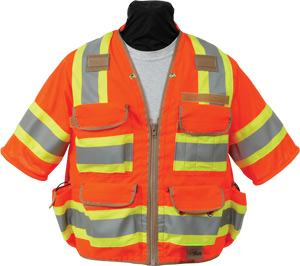 Seco 8365 Series Class 3 Safety Vest with Outlast Collar and Mesh Back