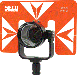 Seco Rear Locking 62 mm Premier Prism Assembly with 6 x 9 Target