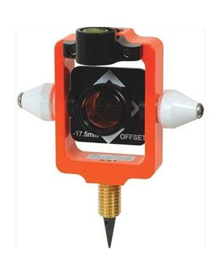 Seco 6405-12-FOR - Nodal Point Stakeout Mini 25 mm Prism with Site Cones (Flo Orange)