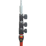 Seco 4.65 m Aluminum TLV Pole - Red and White - 5527-30 ES9956