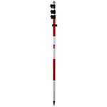 Seco 4.6 m Three-Section Twist-Lock Prism Pole - Red and White - 5520-30 ES9961