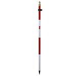 Seco 8.5 ft Compression Lock Adjustable Tip Telescopic Prism Pole - Red and White - 5600-10 ES9962