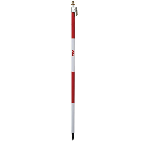 Seco 8.5 ft QLV Prism Pole with Adjustable Tip - Red and White - 5801-10