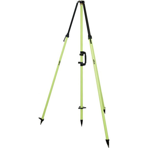  Seco Fixed-Height GPS Antenna Tripod with 2 m Center Staff - Flo Yellow - 5115-00-FLY
