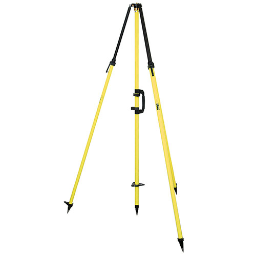  Seco Fixed-Height GPS Antenna Tripod with 2m Center Staff, Standard Yellow - 5115-00-YEL