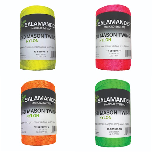 SitePro Salamander Braided Mason Twine, 500 FT - (4 Colors Available)