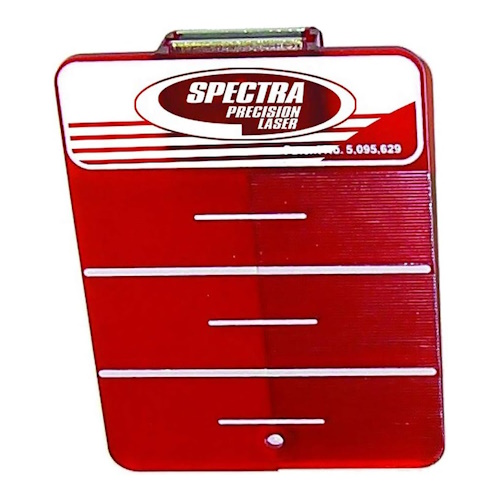 Spectra Precision Magnetic Ceiling Target Plate, Red (6 Pack) - 1176-6