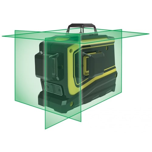 Spectra Precision Universal Laser Layout Tool, 3 planes of 360 Green Beam, Universal Bracket, M156 Fine Adjustment Trivet, Hard Case - LT58G-3