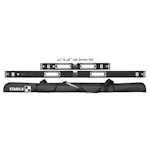 Stabila Spirit Level Set 196-2 Dark Shadow, 2-piece: 24" (61 cm), 48" (122 cm) w/ Black Level Case - 37300 ET17682