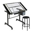 Studio Designs 10061 - 2 PC Vision Craft Center (Black-Clear) ES6257
