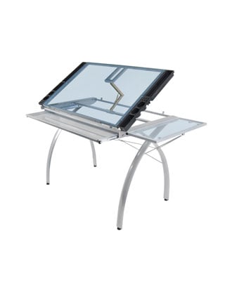 Studio Designs 10095 - Futura Craft Station with Folding Shelf (Silver - Blue)