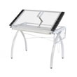 Studio Designs 10096 - Futura Craft Station with Folding Shelf (White - Clear) ES6268