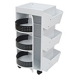 Studio Designs 4 Sided Swivel Art, Craft And Hobby Organizer Cart In White - 10220 ES6273