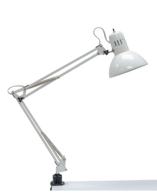 Studio Designs 12024 - Swing Arm Lamp - White - 13W CFL Bulb Included 