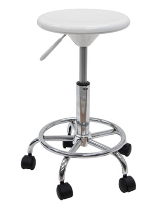 Studio Designs 13178 - Studio Stool (White - Chrome)