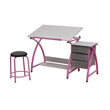 Studio Designs 13319 - Comet Center with Stool (Pink - Spatter Gray) ES6353