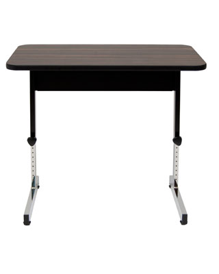 Studio Designs 36&quot;W x 20&quot;D Adapta Height Adjustable Utility Office Table - Black and Walnut - 410379