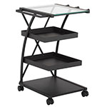 Studio Designs Triflex Metal 4 Shelf Mobile Taboret Cart - Charcoal - 13273 ET10715