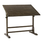 Studio Designs Vintage Wood Drafting Table With 42″X 30″ Adjustable Top In Antique Black - 13314 ET10720