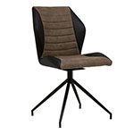 Studio Designs Gladstone Two-Tone Swivel Home Office Accent Chair with Black Metal 4-Star Base - 52000 ET10738