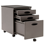 Studio Designs 3 Drawer Metal Mobile File Cabinet With Locking Drawers - Grey - 51101Box ET11153