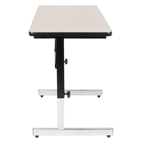 Photograph of Studio Designs Adapta Height Adjustable Utility Office Table - Black and Gray - 410381