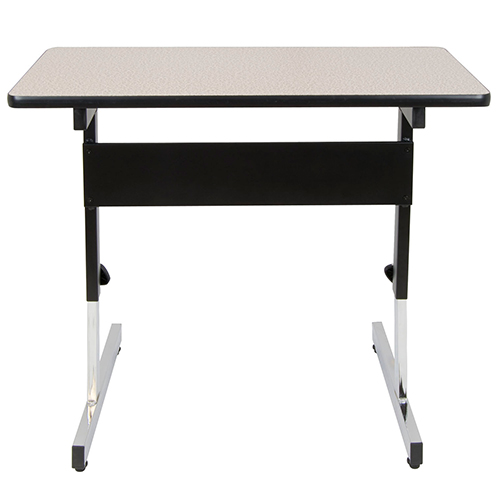  Studio Designs Adapta Height Adjustable Utility Office Table - Black and Gray - 410381