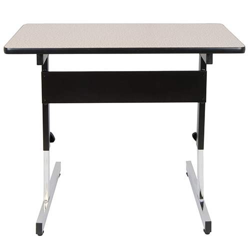 Studio Designs Adapta Height Adjustable Utility Office Table - Black and Gray - 410381