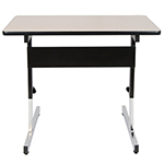 Studio Designs Adapta Height Adjustable Utility Office Table - Black and Gray - 410381 ET11168