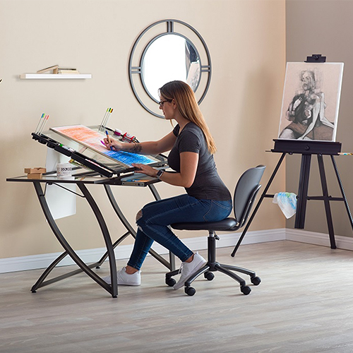 Studio Designs Futura Luxe Drawing and Craft Table With Drawer and ...