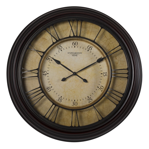 Studio Designs Home 29 Traditional Cau Extra Large Decorative Wall Clock With Roman Numeralinute Markers In Dark Brown For Kitchen Living Room Or Office 73002 Engineersupply - Large Dark Brown Wall Clock Studio Designs Home 29 Traditional Cau Extra Large Decorative Wall Clock With Roman Numeralinute Markers In Dark Brown For Kitchen Living Room Or Office 73002 Engineersupply - Large Dark Brown Wall Clock