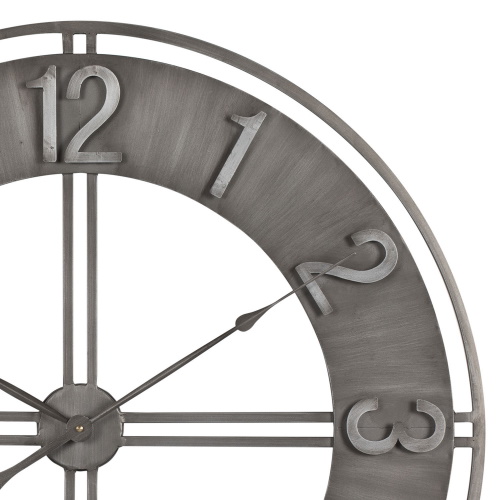 Photograph of Studio Designs Home 30&quot; Extra Large Industrial Loft Metal Wall Clock with Open Face, Arabic Numerals and Quartz Movement - (3 Colors Available)