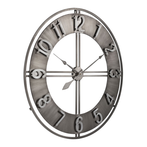 Photograph of Studio Designs Home 30&quot; Extra Large Industrial Loft Metal Wall Clock with Open Face, Arabic Numerals and Quartz Movement - (3 Colors Available)