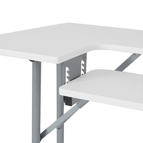 Photograph of  Studio Designs Folding Multipurpose Sewing Table - Silver/White - 13373