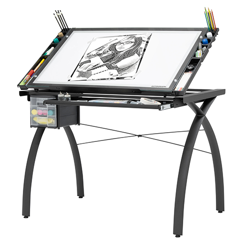 Photograph of Artograph Futura Light Table for Artists - Charcoal Black - 10062