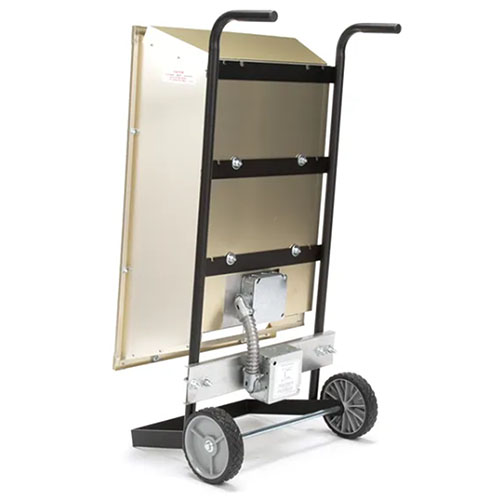Photograph of TPI FSP Series 4.30KW Portable Electric Infrared Flat Panel Emitter - 208 Volts - FSP-4320-3
