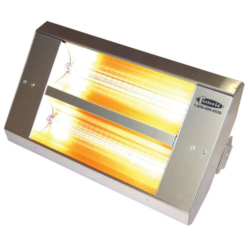 TPI 2 Lamp 8MM 3.2KW 208V 60Sym MTM EIR Htr STAINLESS Finish W.AG-Sleeves - 22260THSS208VAG