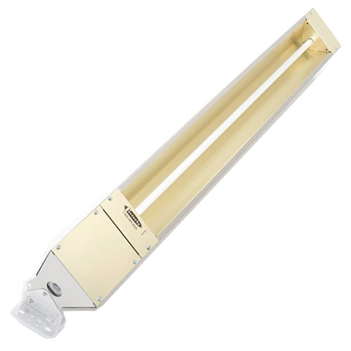 Photograph of TPI OCH Series 2250W Outdoor/Indoor Rated Quartz Electric Infrared Heater, 480 Volts - Stainless Steel - OCH-57-480V-SSE